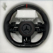 Mercedes-Benz Steering Wheel (Carbon Fiber+Perforated Leather) #Q34 by CARBONISE