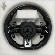 Mercedes-Benz Steering Wheel (Carbon Fiber+Perforated Leather) #Q36 by CARBONISE