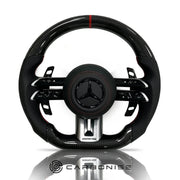 Mercedes-Benz Steering Wheel (Carbon Fiber+Perforated Leather) #Q36 by CARBONISE