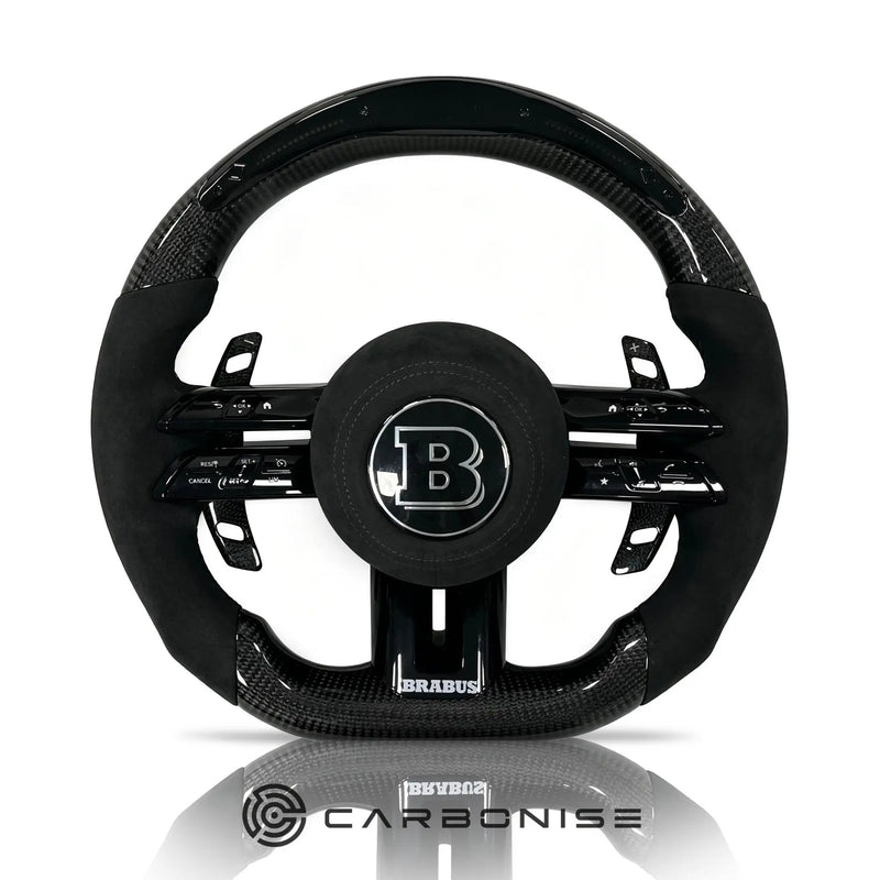 Mercedes-Benz Steering Wheel (Carbon Fiber+Alcantara) #Q37 by CARBONISE