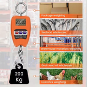 Crane Scale Weighing Digital Industrial Hanging Scale 200Kg by salelink.co.nz