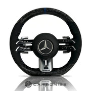 Mercedes-Benz Steering Wheel (Forged Carbon Fiber+Alcantara) #Q42 by CARBONISE