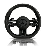 Mercedes-Benz Steering Wheel (Carbon Fiber+Perforated Leather) #Q49 by CARBONISE