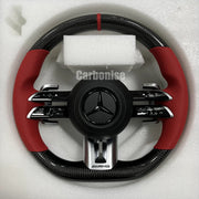 Mercedes-Benz Steering Wheel (Carbon Fiber+Perforated Leather) #Q53 by CARBONISE