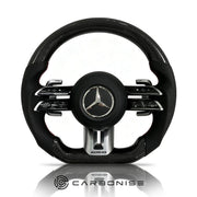 Mercedes-Benz Steering Wheel (Carbon Fiber+Perforated Leather) #Q5 by CARBONISE