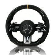 Mercedes-Benz Steering Wheel (Carbon Fiber+Perforated Leather) #Q6 by CARBONISE