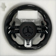 Mercedes-Benz Steering Wheel (Forged Carbon Fiber+Smooth Leather) #Q8 by CARBONISE