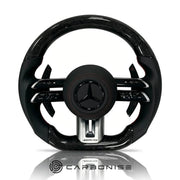 Mercedes-Benz Steering Wheel (Forged Carbon Fiber+Smooth Leather) #Q8 by CARBONISE