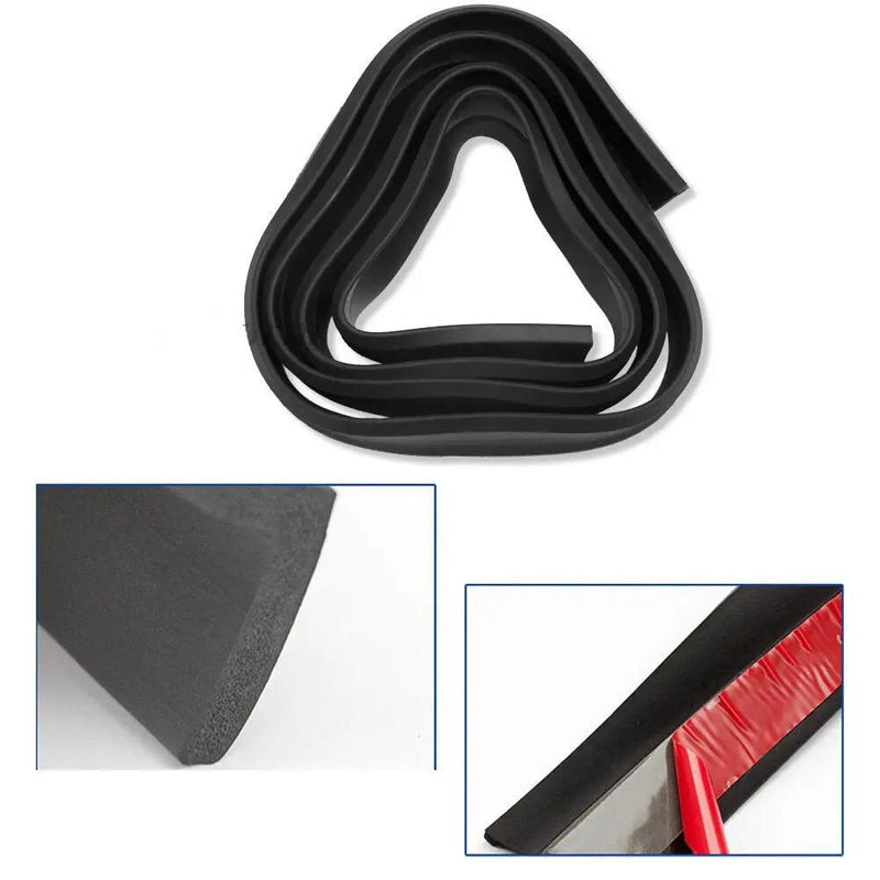 Car Front Bumper Lip Skirt Protector Splitter Body Spoiler Rubber Universal 2.5M by salelink.co.nz