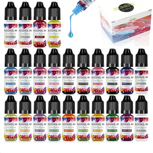 24 Bottle Resin Pigment Kit Liquid Dye by salelink.co.nz