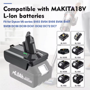Makita to Dyson V6 Vacuum Cleaner Battery Adapter Converter by salelink.co.nz