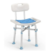 Heavy Duty Shower Chair with Back Height Adjustable by salelink.co.nz