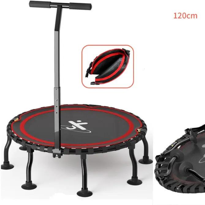 48'' Foldable Trampoline Rebounder with Adjustable Handle by salelink.co.nz