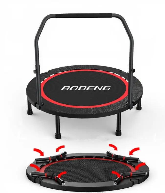 40'' Foldable Trampoline Rebounder with Handle by salelink.co.nz