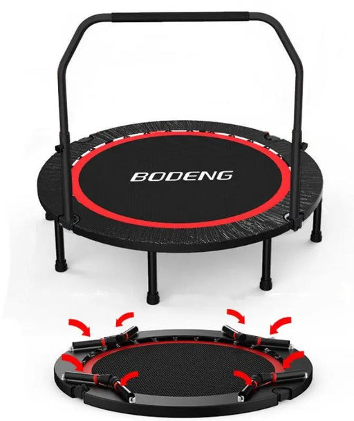 48'' Foldable Trampoline Rebounder with Handle by salelink.co.nz