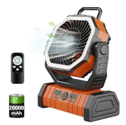 Camping Fan with LED Lantern by salelink.co.nz