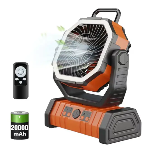 Camping Fan with LED Lantern by salelink.co.nz