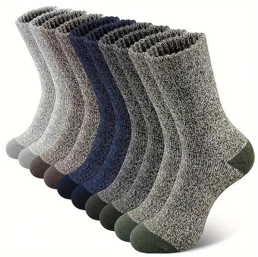 5 Pair Merino Wool Socks for Men Thick by salelink.co.nz