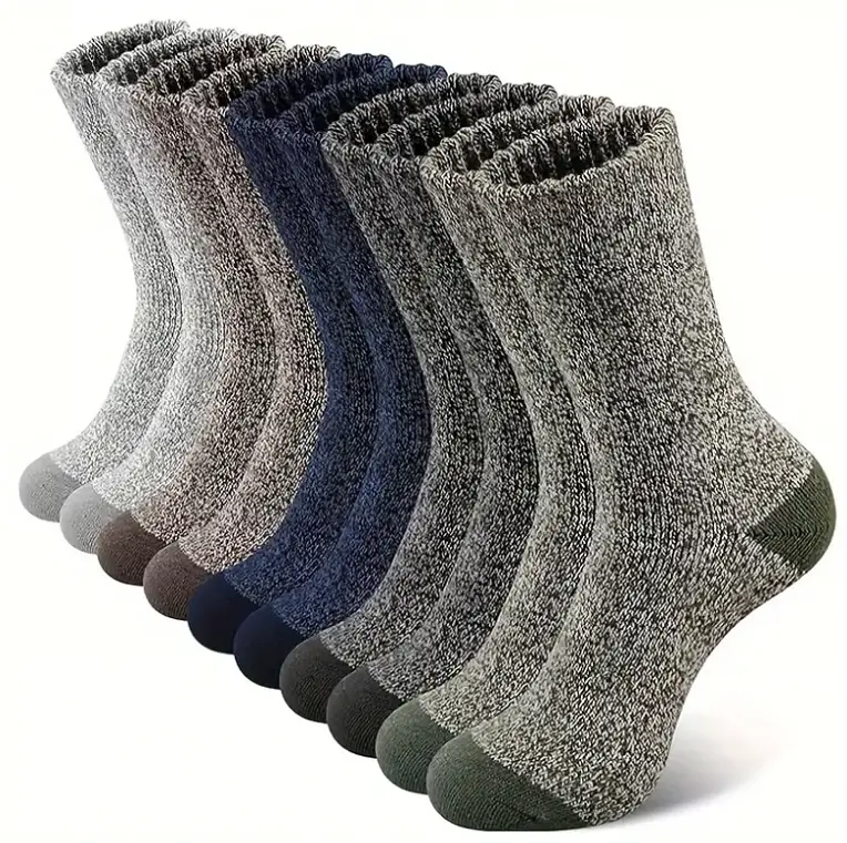 5 Pair Merino Wool Socks for Men Thick by salelink.co.nz