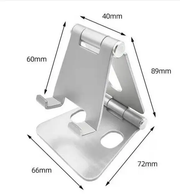 Universal Folding Aluminum Tablet Mount Holder Stand For Smartphones and Tablets Sliver by salelink.co.nz