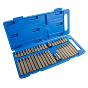 40Pcs Allen Torx Hex Key Star Spline Bit Set Blow Molded Case 3/8" & 1/2" by salelink.co.nz