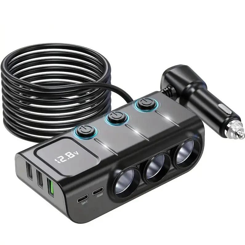 PD Fast Charging Car Lighter Adapter Splitter Cigarette Lighter Socket by salelink.co.nz