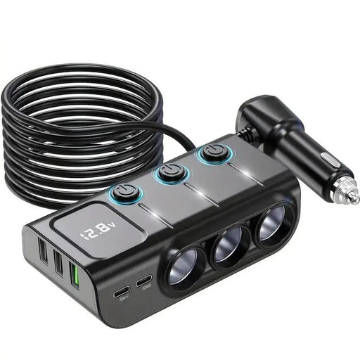 PD Fast Charging Car Lighter Adapter Splitter Cigarette Lighter Socket by salelink.co.nz