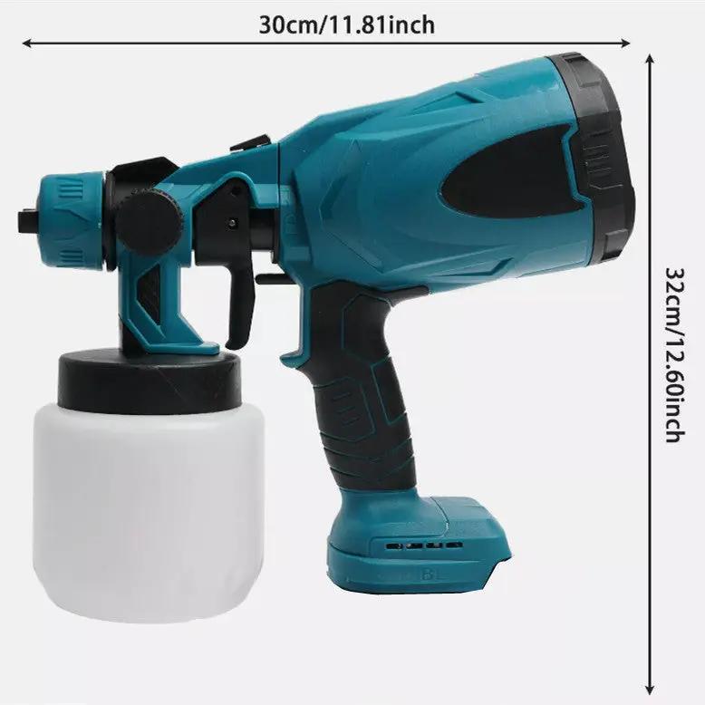 Cordless High Pressure Spray Gun Paint Sprayer Fits Makita 18V Battery by salelink.co.nz