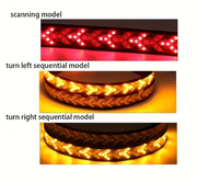 LED Tailgate Light Bar Strip 12V Flexible Switchback Red Amber Turn Signal Light by salelink.co.nz