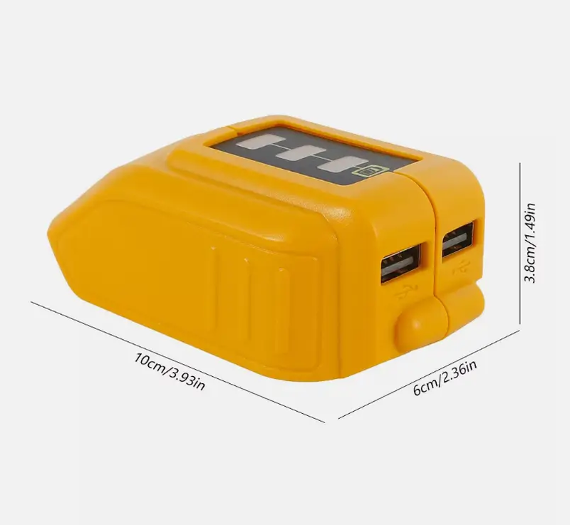 USB Phone Charger Adapter Li-ion Battery For Dewalt DCB090 by salelink.co.nz