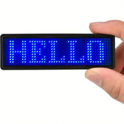 LED Name Badge Tag - Blue by salelink.co.nz