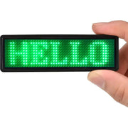 LED Name Badge Tag - Green by salelink.co.nz