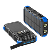 Solar Power Bank With Charging Cable by salelink.co.nz