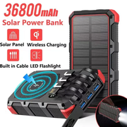 Solar Power Bank With Charging Cable by salelink.co.nz
