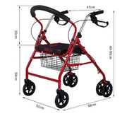Red Mobility Walker by salelink.co.nz