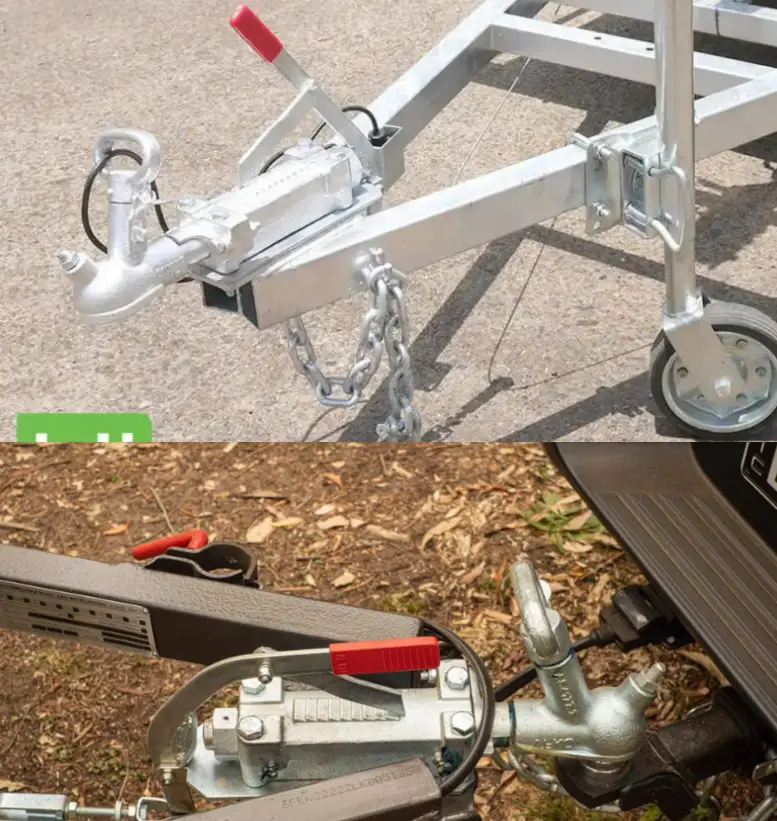 2000KG Rated 50MM Trailer Coupling Hitch Caravan Trailer Parts 4 Hole Mount by salelink.co.nz