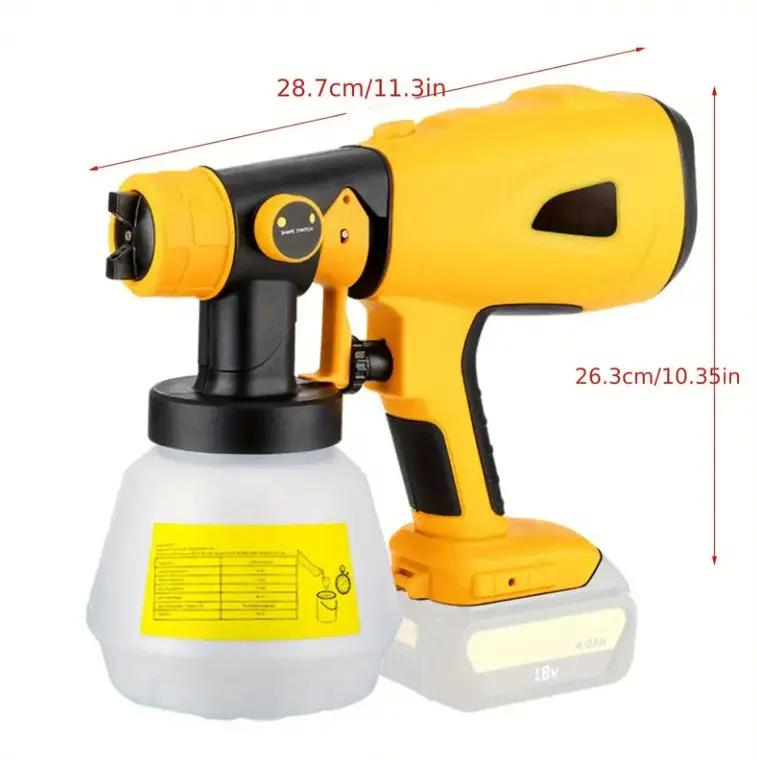 Cordless Spray Gun Paint Sprayer Fits Dewalt 18V Battery by salelink.co.nz