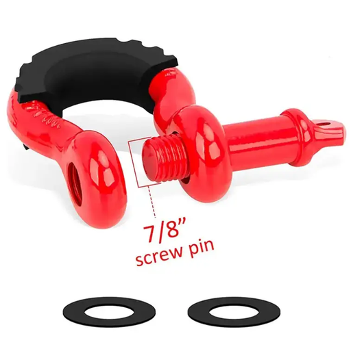 2 Pack D Ring Shackle 3/4" with 7/8" Screw Pin by salelink.co.nz
