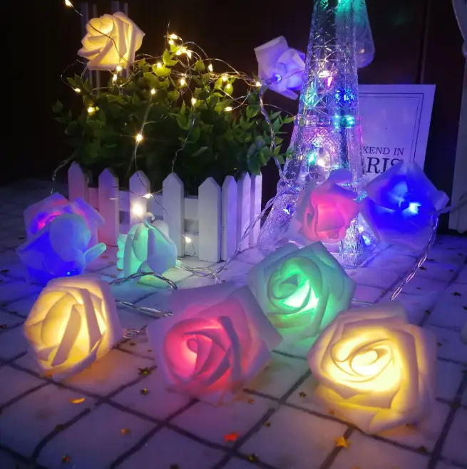 3Meters 30LED Rose Flower String Lights by salelink.co.nz