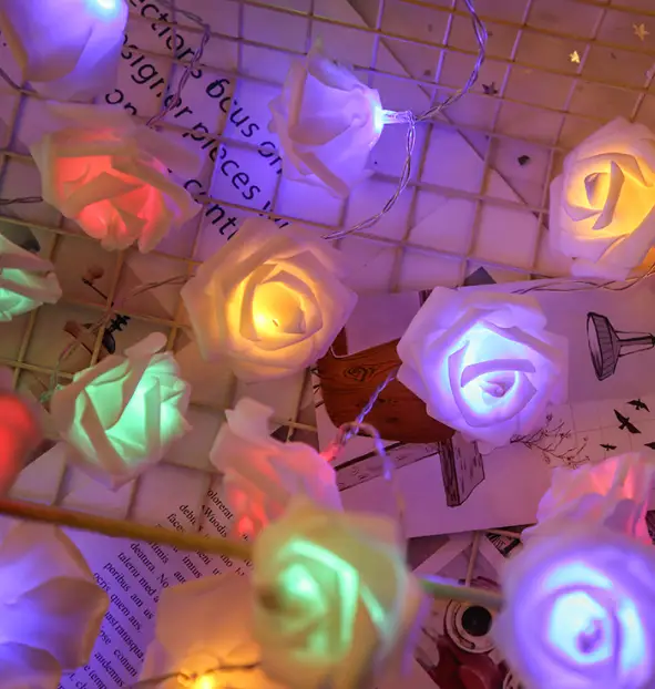 3Meters 30LED Rose Flower String Lights by salelink.co.nz