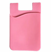 Light Pink Silicone Credit Card Holder Pocket Case Wallet Pouch Sticker Cellphone Phone by salelink.co.nz