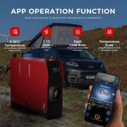 Diesel Air Heater 12V 8KW Bluetooth App by salelink.co.nz