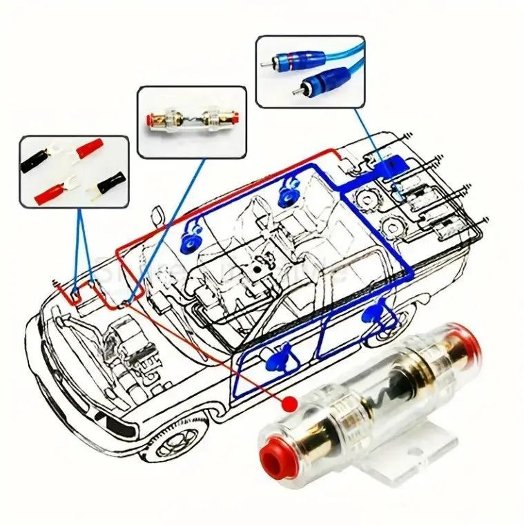 1500w Car Amplifier Wiring Kit by salelink.co.nz