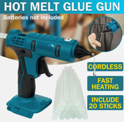 Cordless Hot Melt Glue Gun with 20 Pcs Sticks Fit Makita 18V Battery by salelink.co.nz