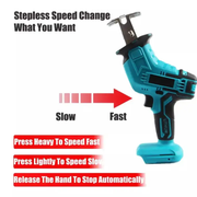 Cordless Electric Reciprocating Saw Sabre Saw Fits 18V Makita Battery by salelink.co.nz