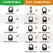 Black Replacement Ear Pads Cushions For Beats Studio 2.0/3.0 Wired/Wireless Headphones by salelink.co.nz