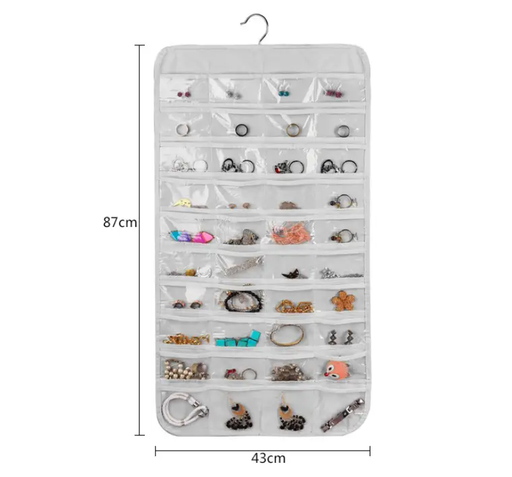 Hanging Jewelry Organizer White by salelink.co.nz