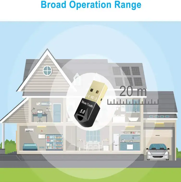 Bluetooth 5.0 Dongle Adapter Receiver by salelink.co.nz