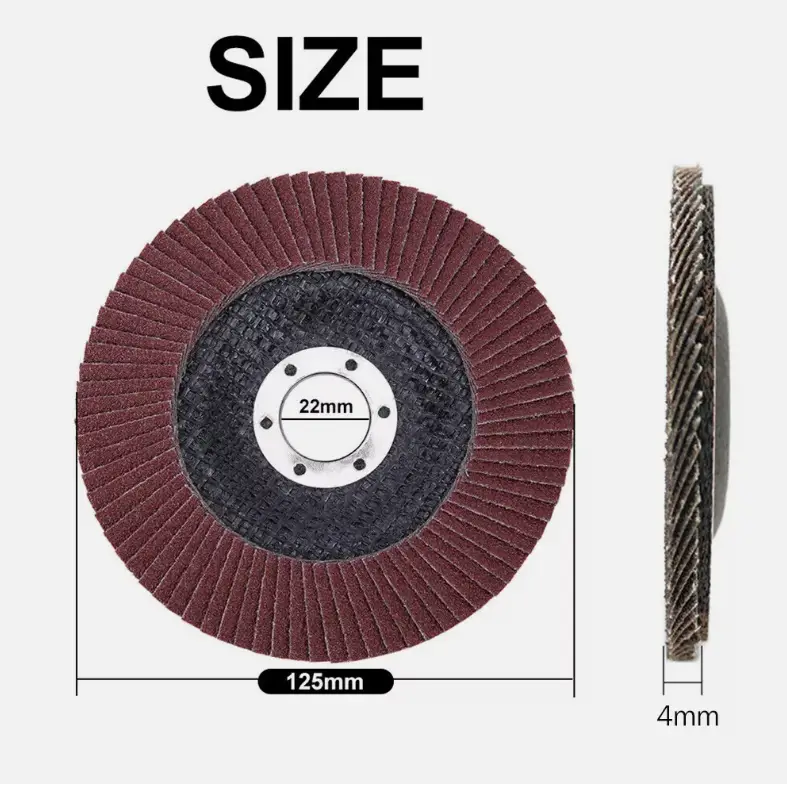 50Pcs Abrasive 5'' 125MM Metal Sanding Flap Disc Angle Grinder 80 Grit by salelink.co.nz