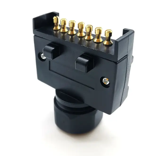 7 Pin Flat Male to 12 Pin Flat Female Trailer Adapter Caravan Connector by salelink.co.nz